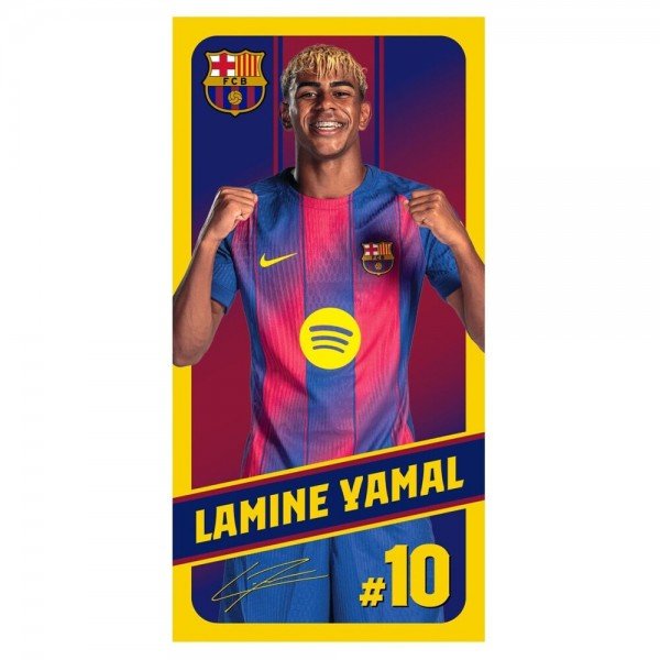 Fc Barcelona Towel Lamine Yamal 10-one-size