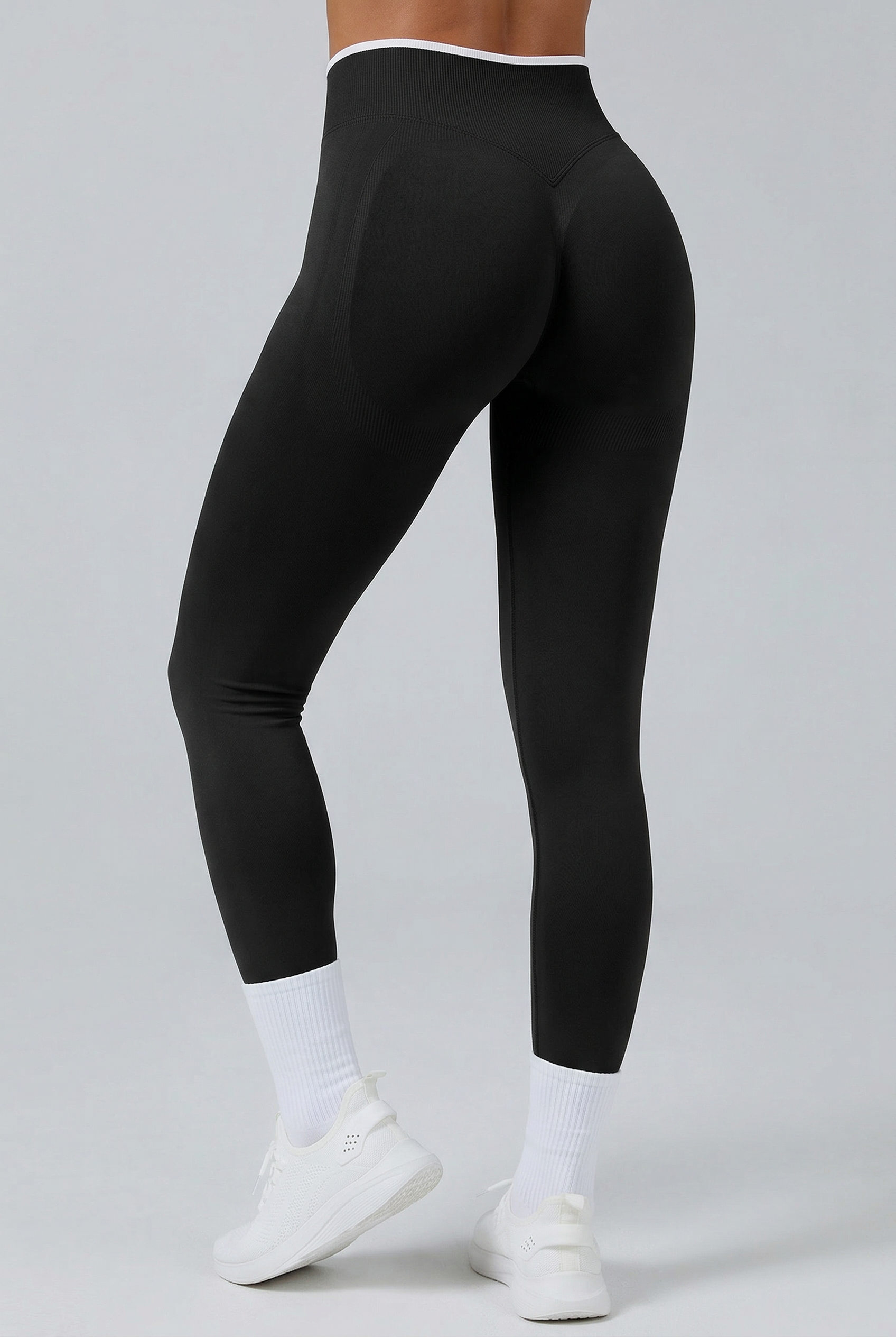Flow Tights Med Scrunch Black Small   Black