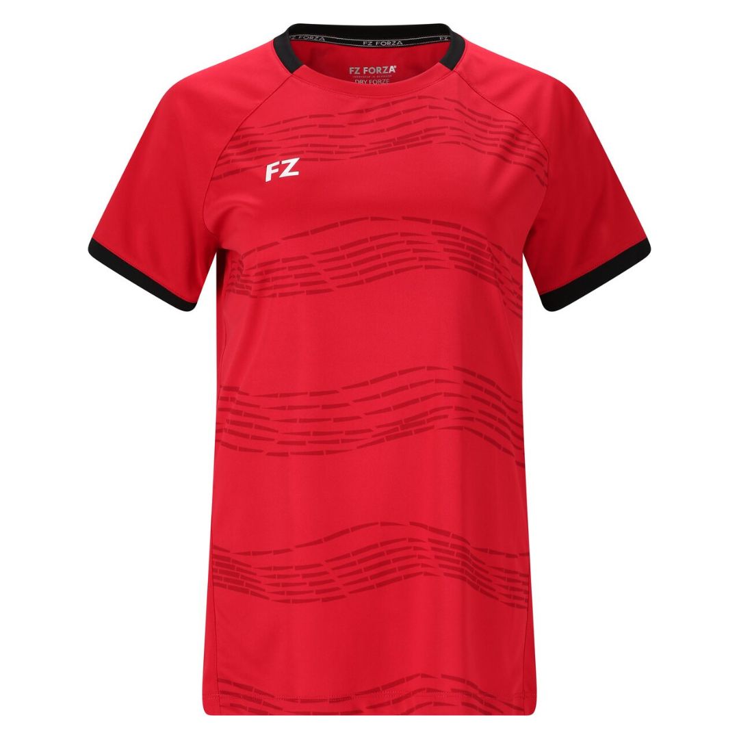 Forza CL2502 Badminton T-shirt til kvinder - Kinesisk Rød