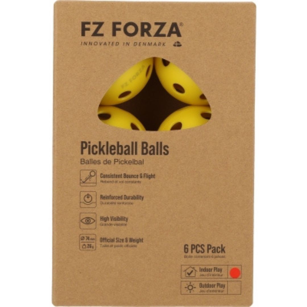 Fz Forza Indendørs Pickleball Bolde - 6 stk. Tilbud!