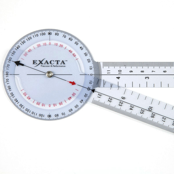 Goniometer 360° – 30 cm til præcise målinger og behandlinger