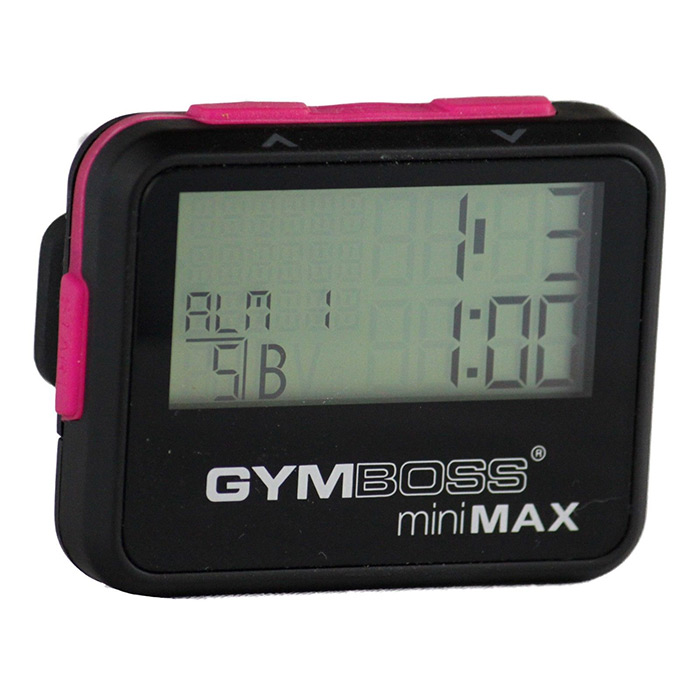 Gymboss Minimax Interval Timer – Sort/Pink Træningsværktøj