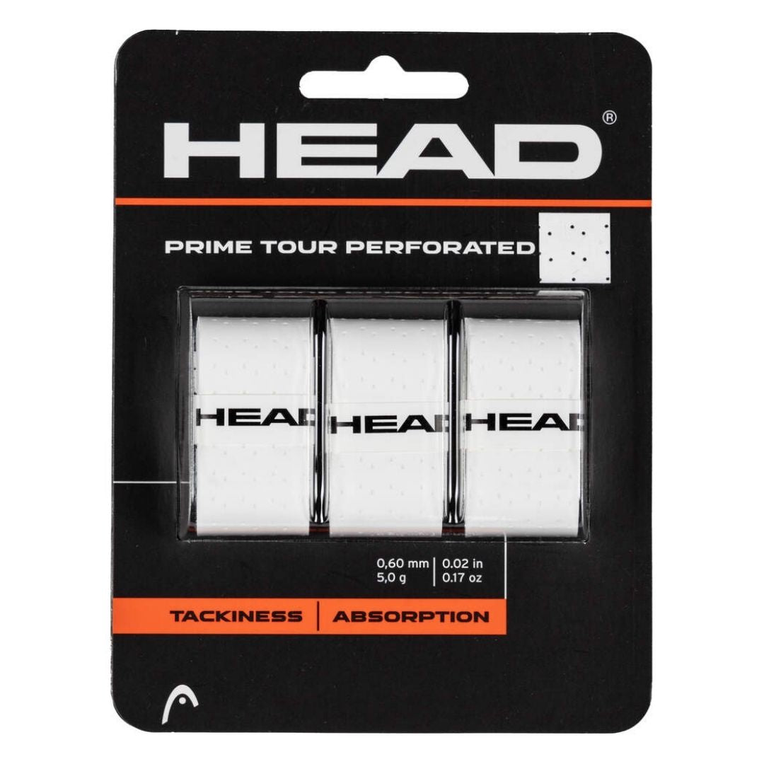 Head Prime Tour Perforated Overgrip    Stk  White