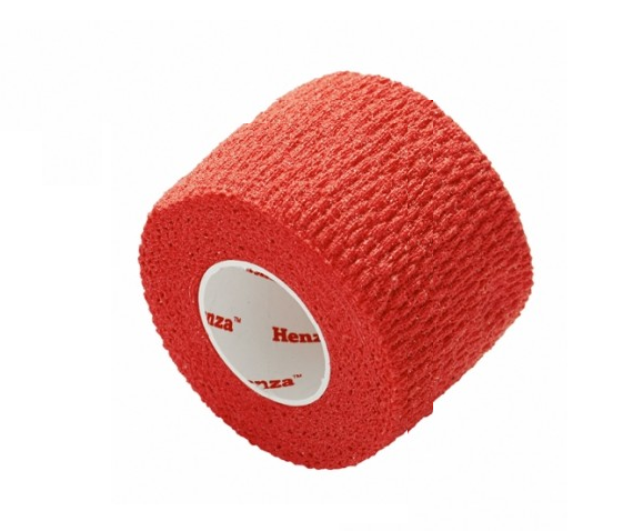 Henza Fleksibel Sport Bandage - Rød 5 cm x 4,5 m