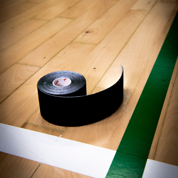 Henza Kinesiologi Tape - Sort 5m til sport og recovery