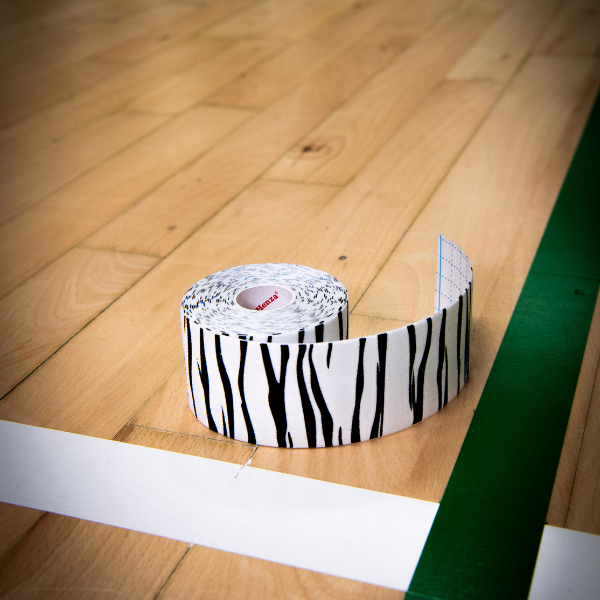 Henza Kinesiologi Tape Zebra 5m - Effektiv støtte!