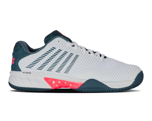 K-Swiss Hypercourt Express 2 Padelsko - Hvid/Neon Blaze