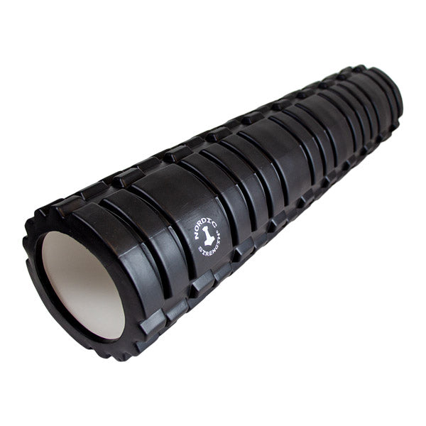 Lang Sort Foam Roller med Triggerpunkter - Effektiv Muskelpleje