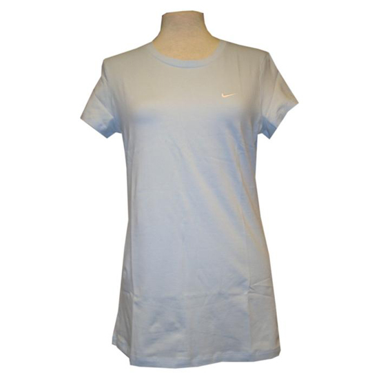 Lang T-shirt til kvinder - Blå fra Nike på tilbud!