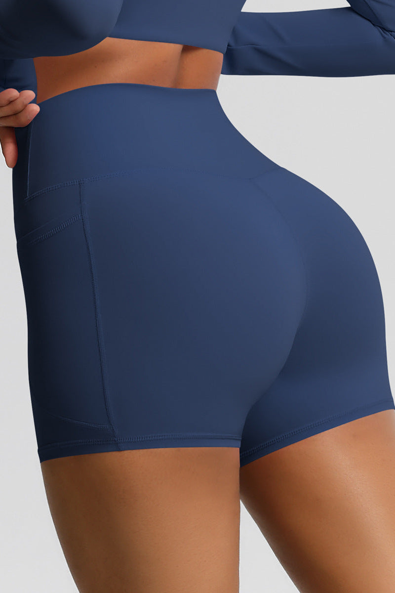 Lea Shorts Med Lommer Navy Small   Navy