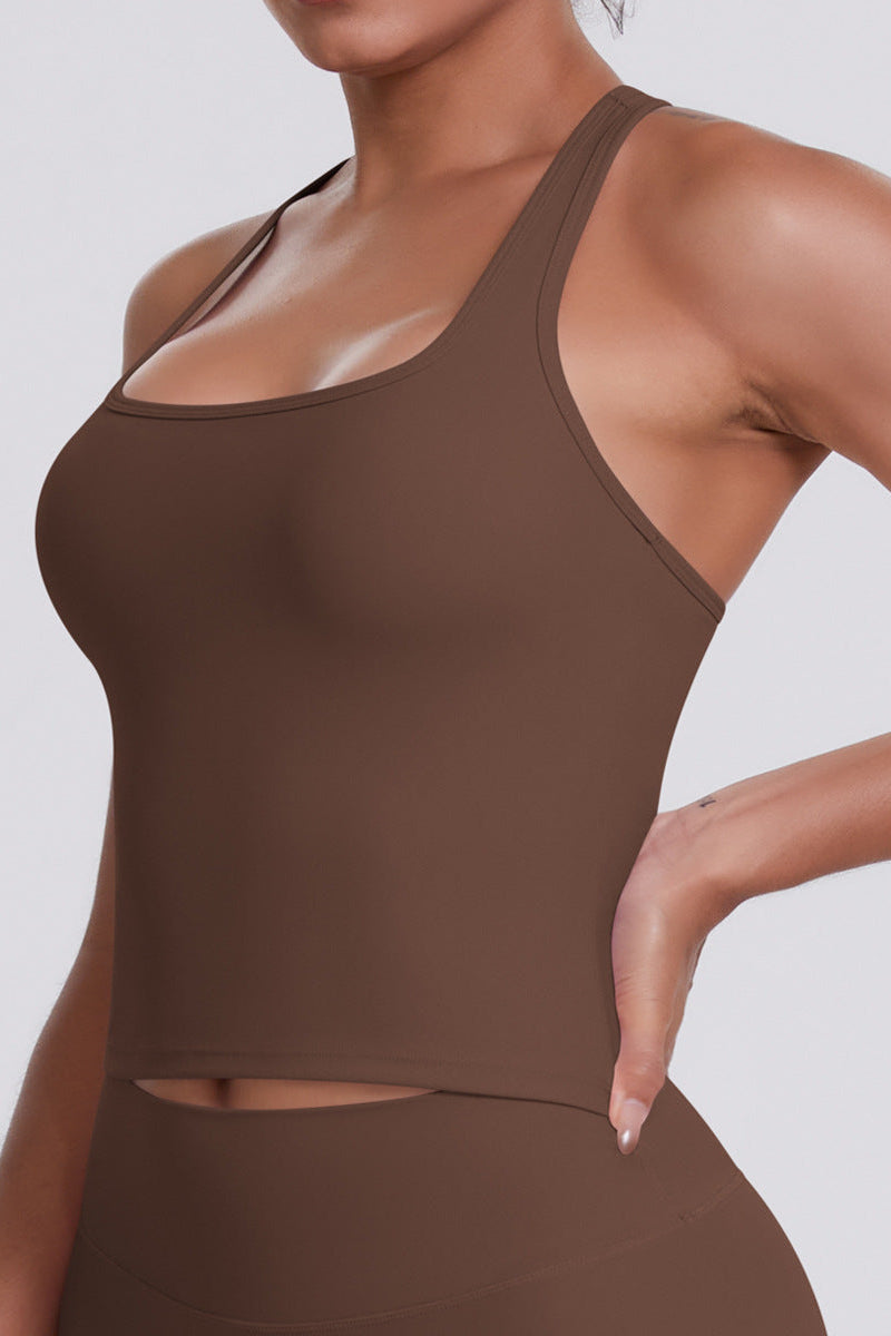 Lea Sports Top Brown Small   Brown