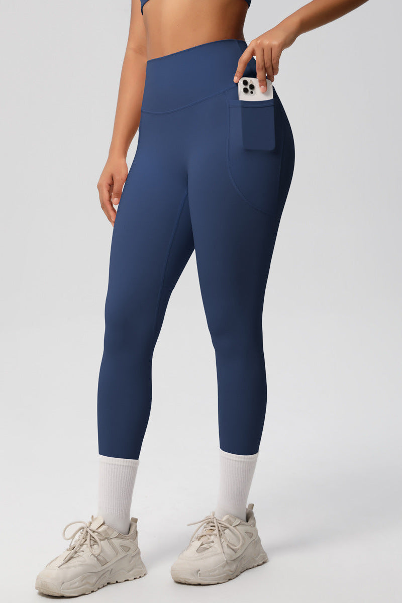Lea Tights Med Lommer Navy Small   Navy