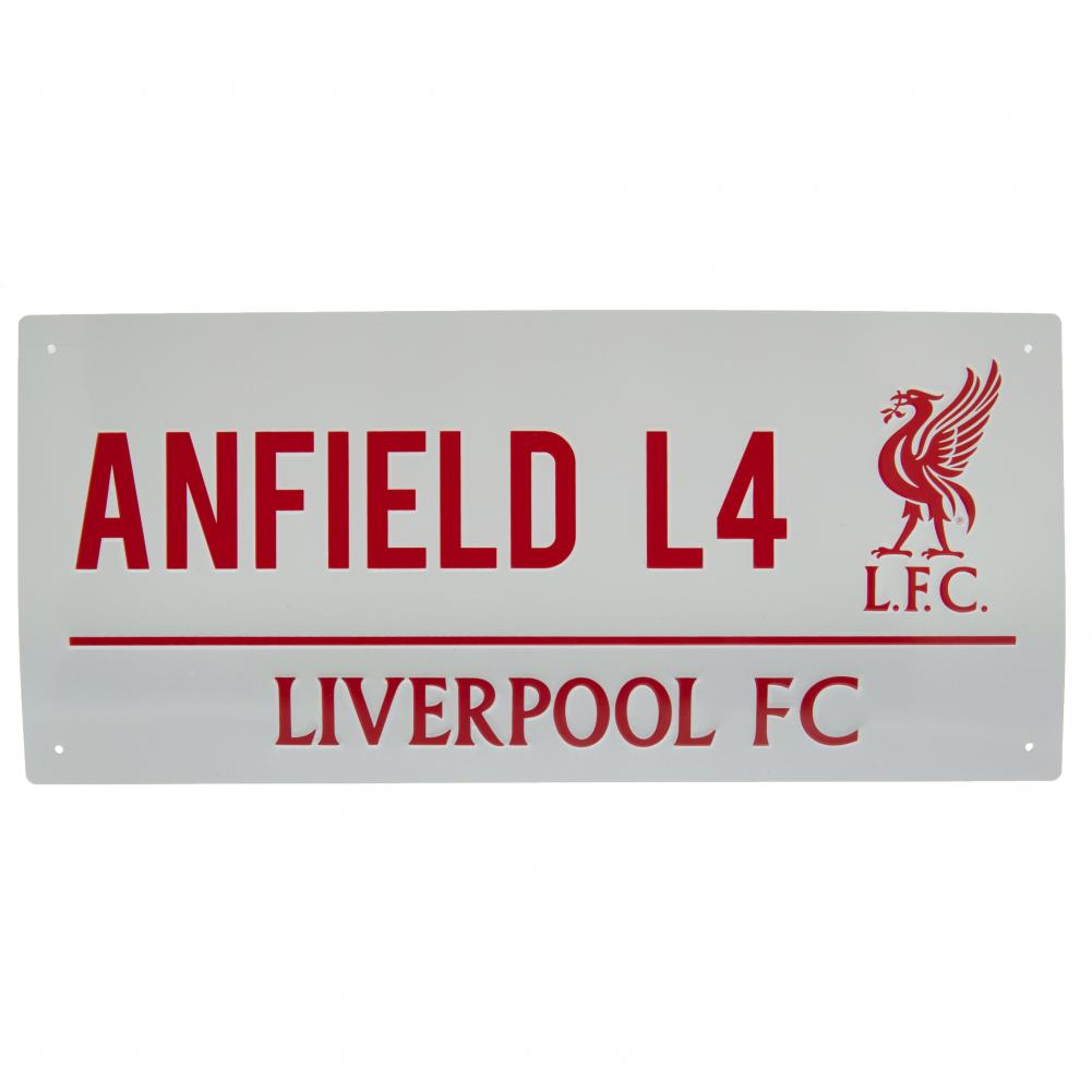 Liverpool FC Anfield Metal Skilt - Officiel Fodboldgave