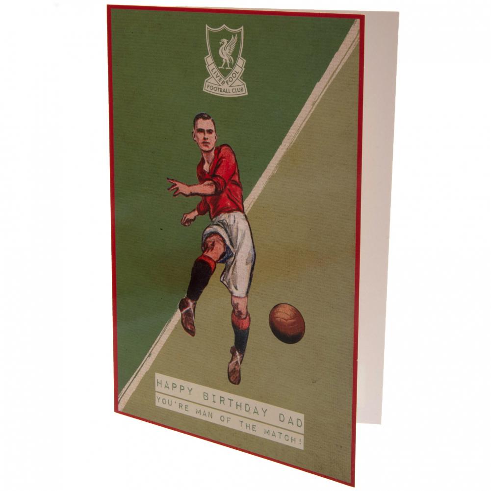 Liverpool FC Fødselsdagskort til Far - Retro Stil