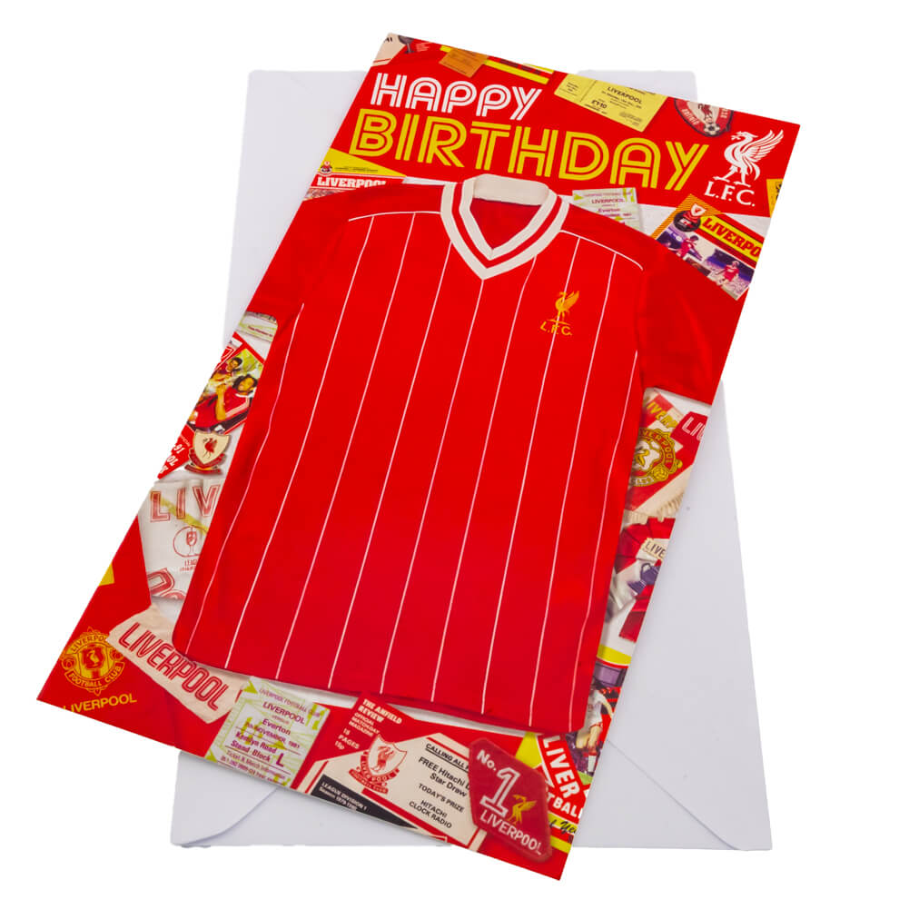 Liverpool FC Retro Fødselsdagskort – Perfekt til Fans