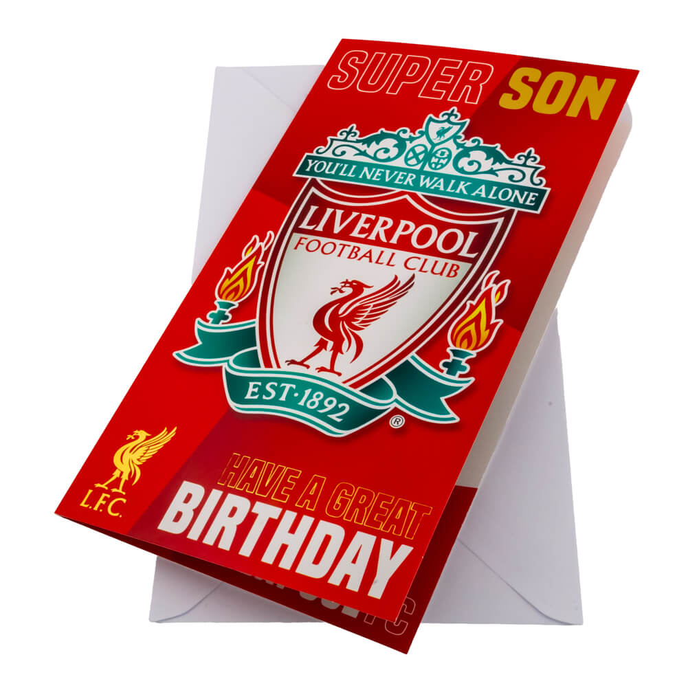 Liverpool FC Fødselsdagskort - Super Son Design