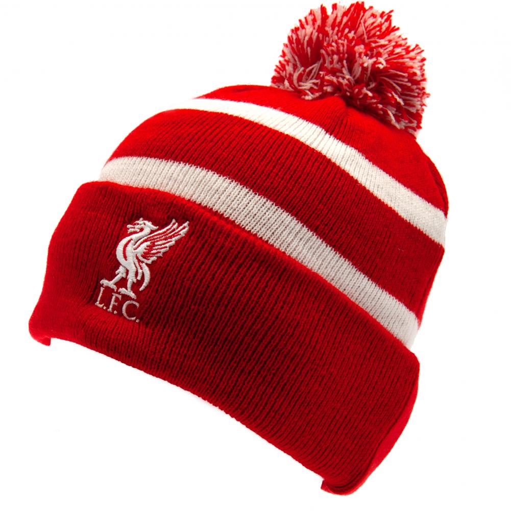 Liverpool FC Hue med Kvast - Rød Hvid til Fans
