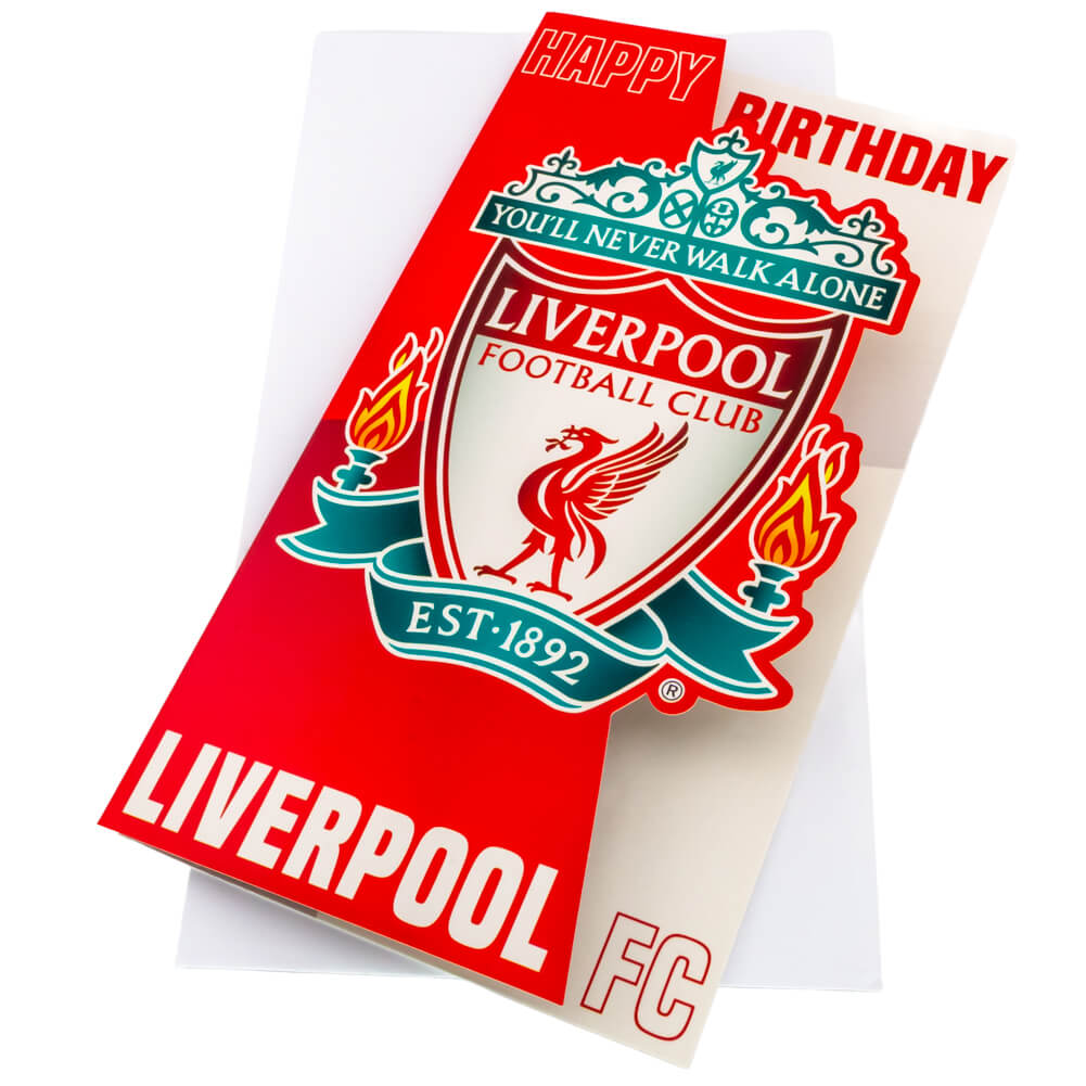 Liverpool FC Logo Fødselsdagskort – Perfekt til Fans!