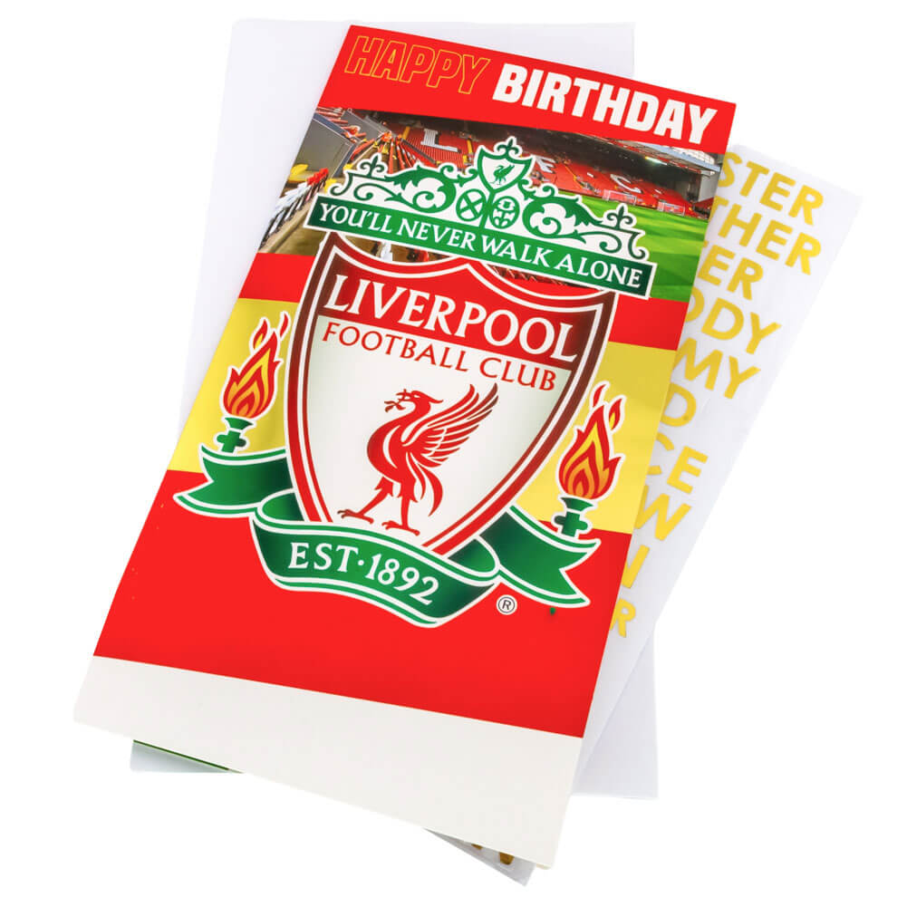 Personligt Liverpool FC Fødselsdagskort til Fans