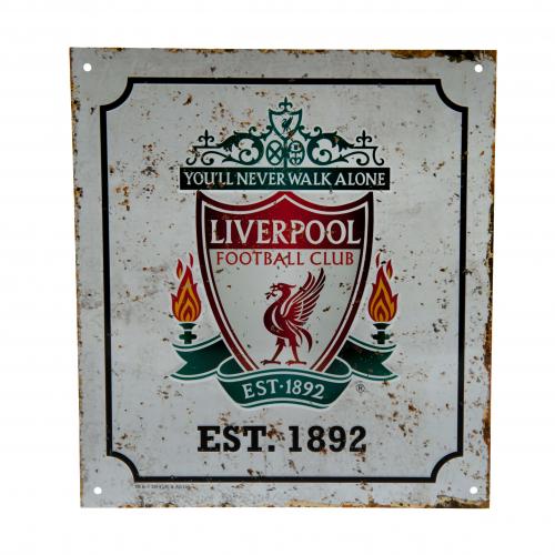 Liverpool FC Retro Logo Skilt - Perfekt til Fans!
