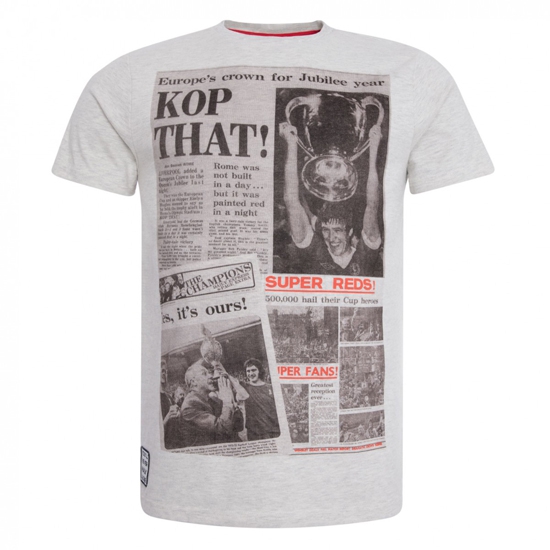 Liverpool Ecru Marl Kop That T-shirt - Super tilbud!
