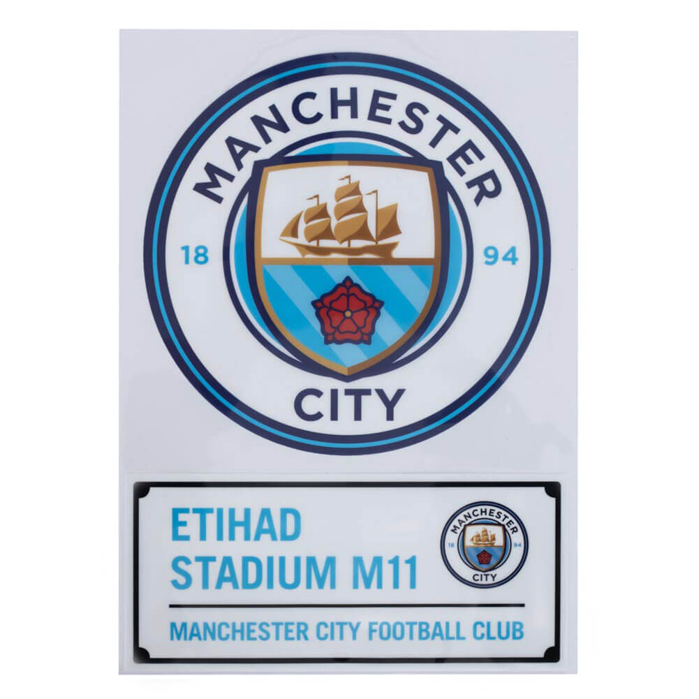Manchester City A4 Bilklistermærker til Fans