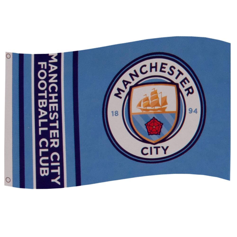 Manchester City Fc Flag 152cm   91cm