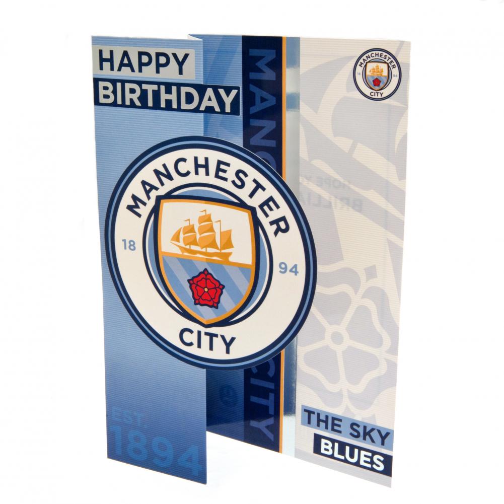 Manchester City FC Fødselsdagskort - Officiel Fan Gave!