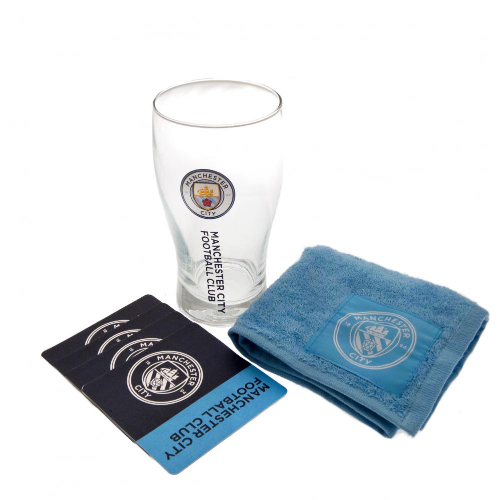Manchester City FC Mini Bar Sæt - Officiel Gaveidé
