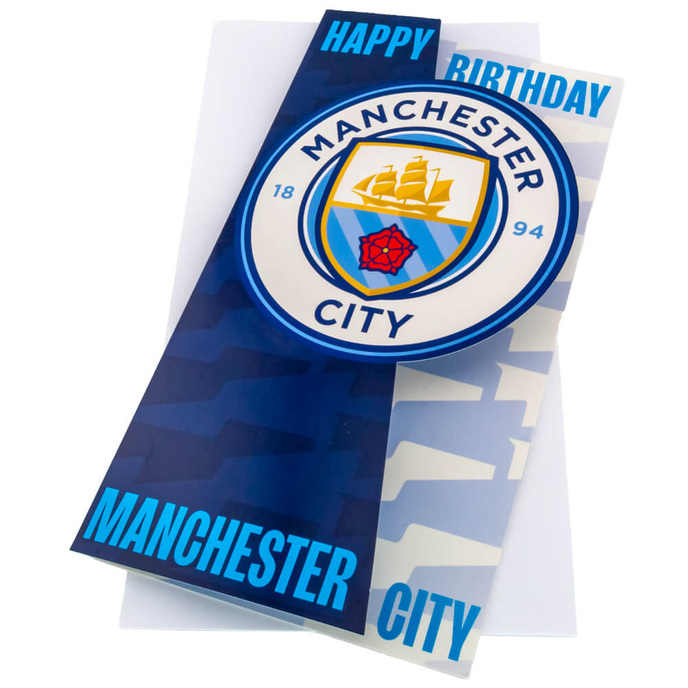 Manchester City Logo Fødselsdagskort til Fans