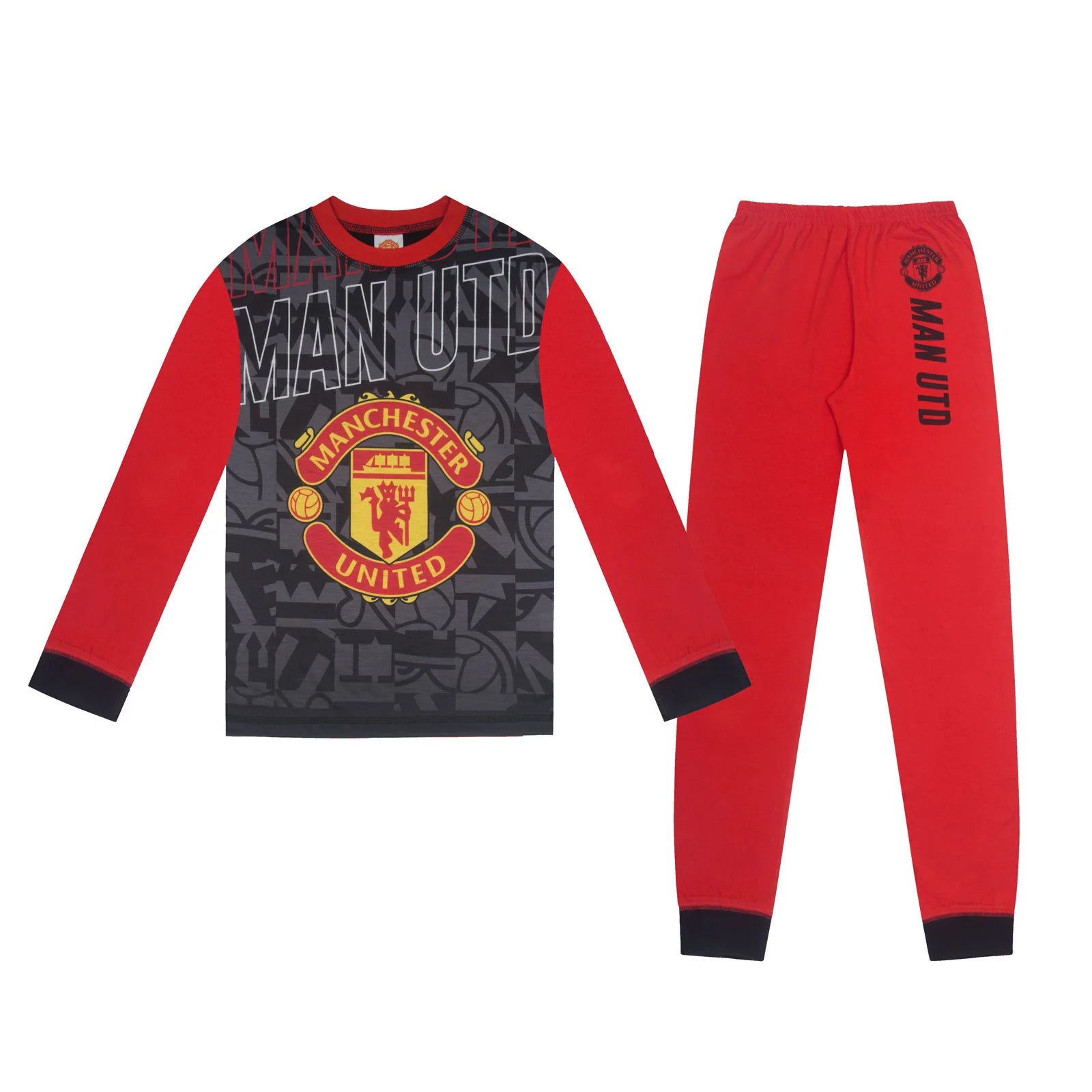 Manchester United Fc Børnepyjamas  Lang Model  -  år