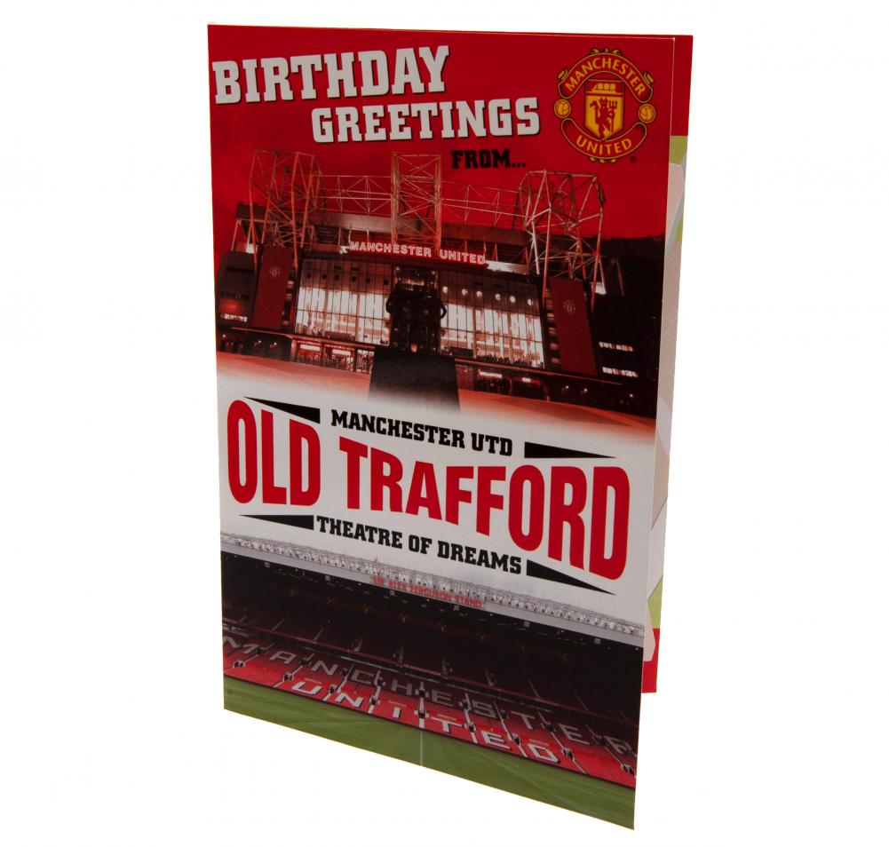 Manchester United FC Pop-up Fødselsdagskort - Fantastisk Hilsen!