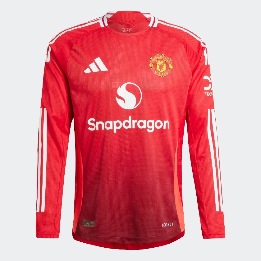 Manchester United Hjemme Trøje 2024/25 - Autentisk med Navn