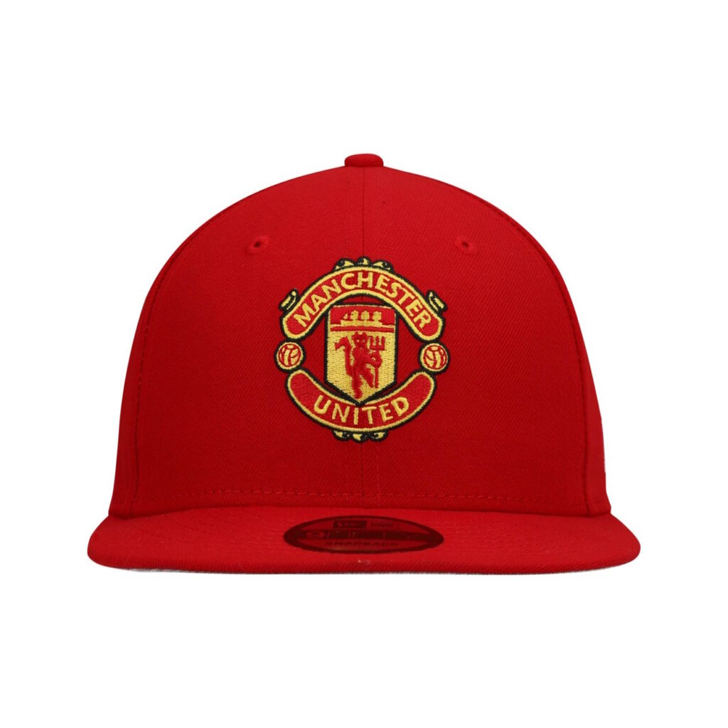 Manchester United New Era 9fifty Flat Peak Snapback Cap  Rød