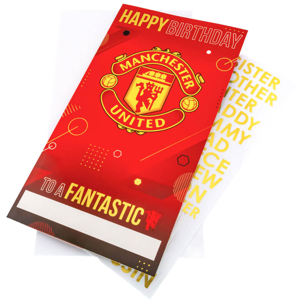 Personligt Manchester United Fødselsdagskort til Fans