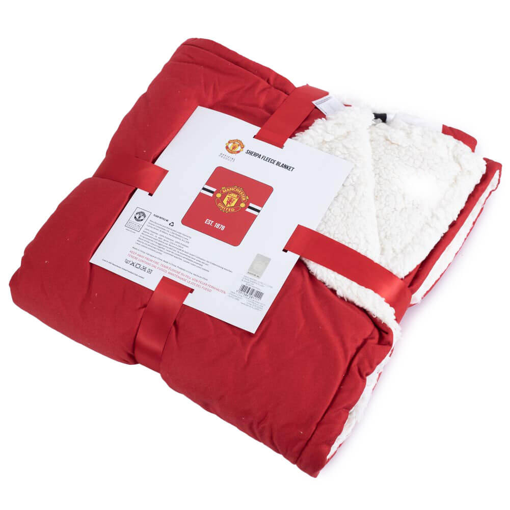 Manchester United Sherpa Fleece Tæppe til Fans