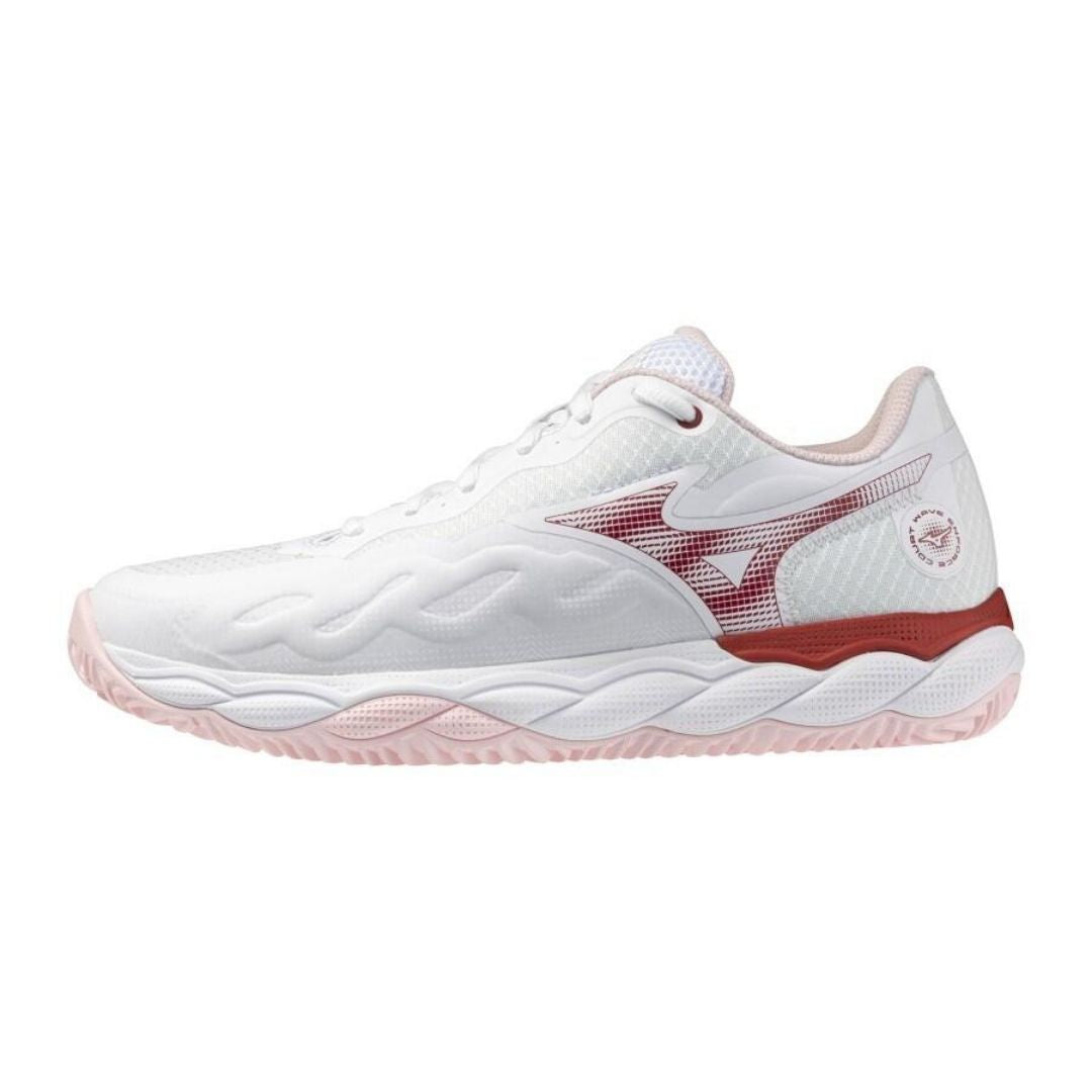 Mizuno Wave Enforce Court Cc Women  White Pinkesque Barbados Cherry  37
