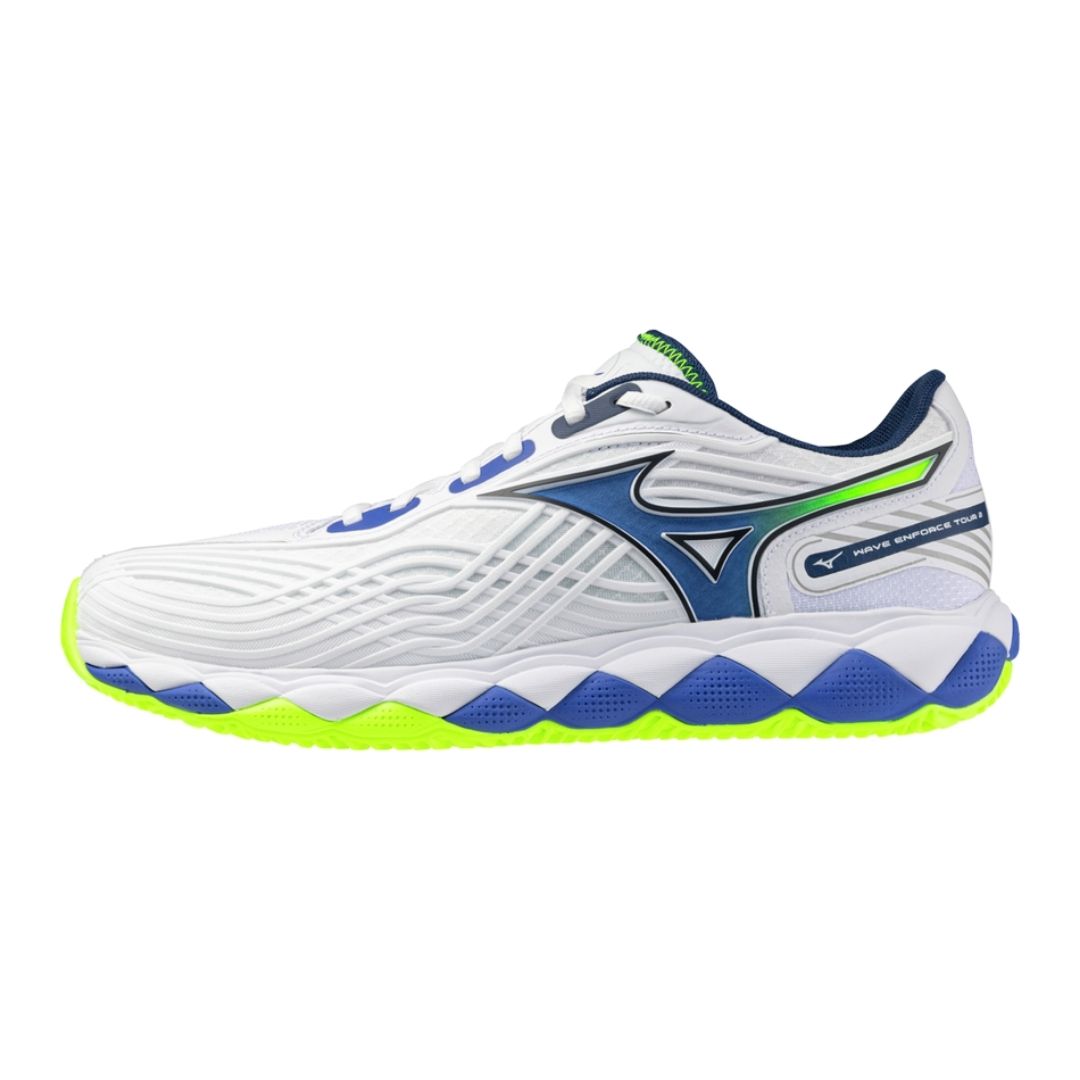 Mizuno Wave Enforce Tour   Cc      White Dazzling Blue Lightning Yellow  41