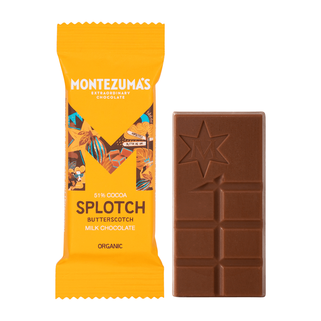 Montezumas Økologiske Butterscotch Mini Bar - Snackforkælelse