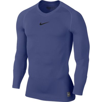Nike Kompressions Trøje L/S - Navy på tilbud!