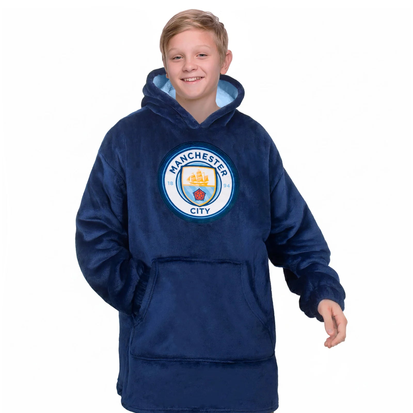 Officiel Manchester City Oversized Hoodie-tæppe Til Børn  -10 år