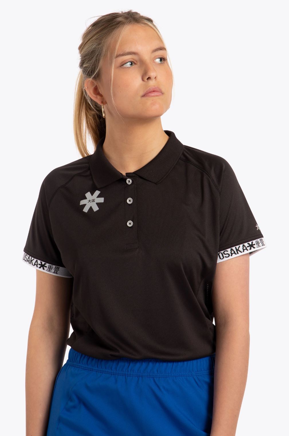 Osaka Women   Polo Jersey  Sort