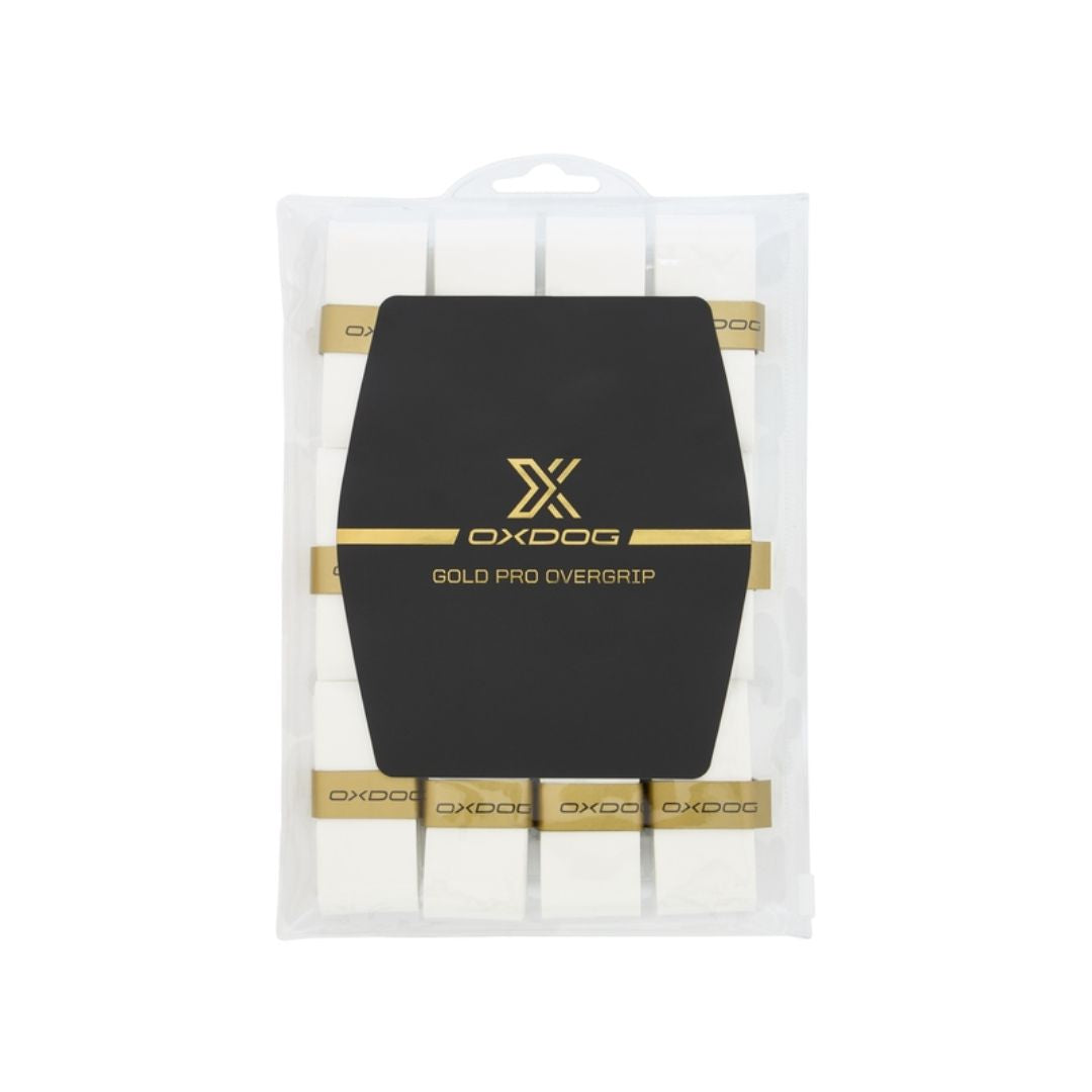 Oxdog Gold Pro Overgrips  12-pak  White