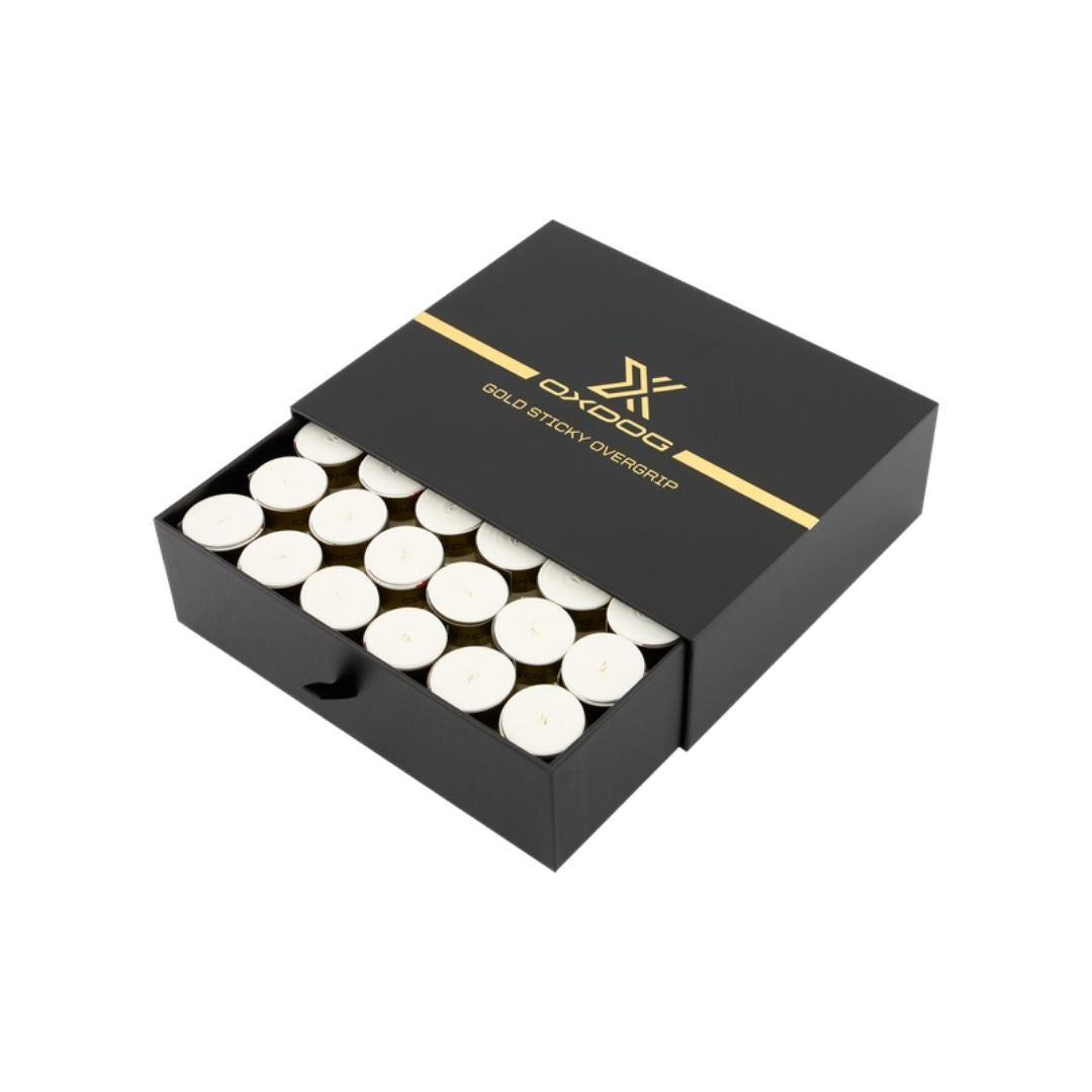 Oxdog Gold Sticky Overgrips  60-pak  White