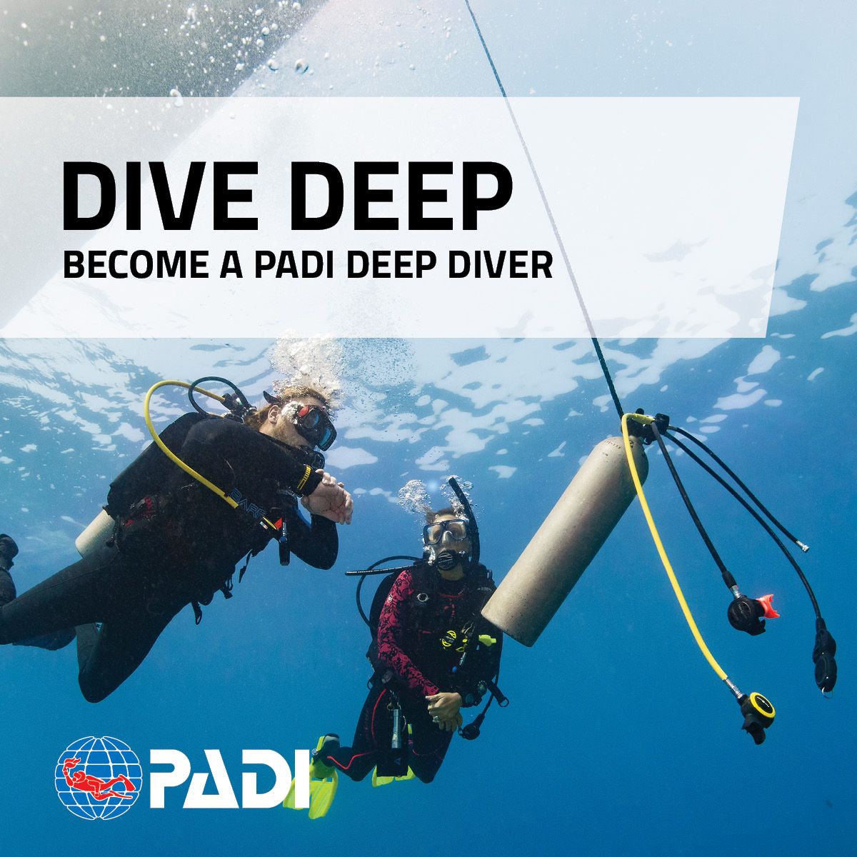 PADI Deep Diver Specialkursus – Dyk dybere end 40 meter!