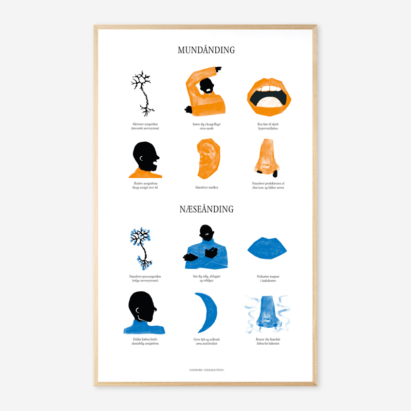 Mund- og Næseånding: Informativ A3 Plakat til Undervisning