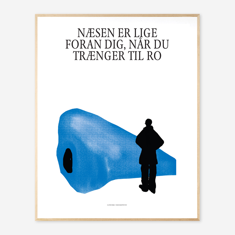 Næseillustration Plakat til Indre Ro – Unik A2 Design