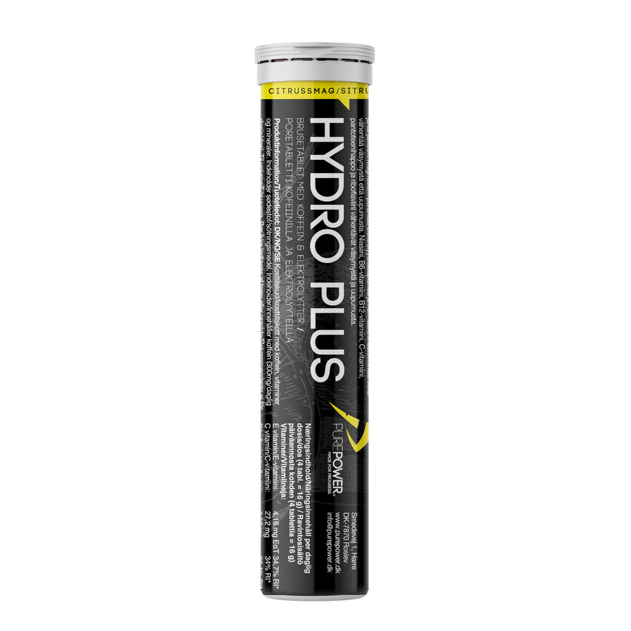 Purepower Hydrotabs Elektrolytter med Citrussmag - 20 Tabletter