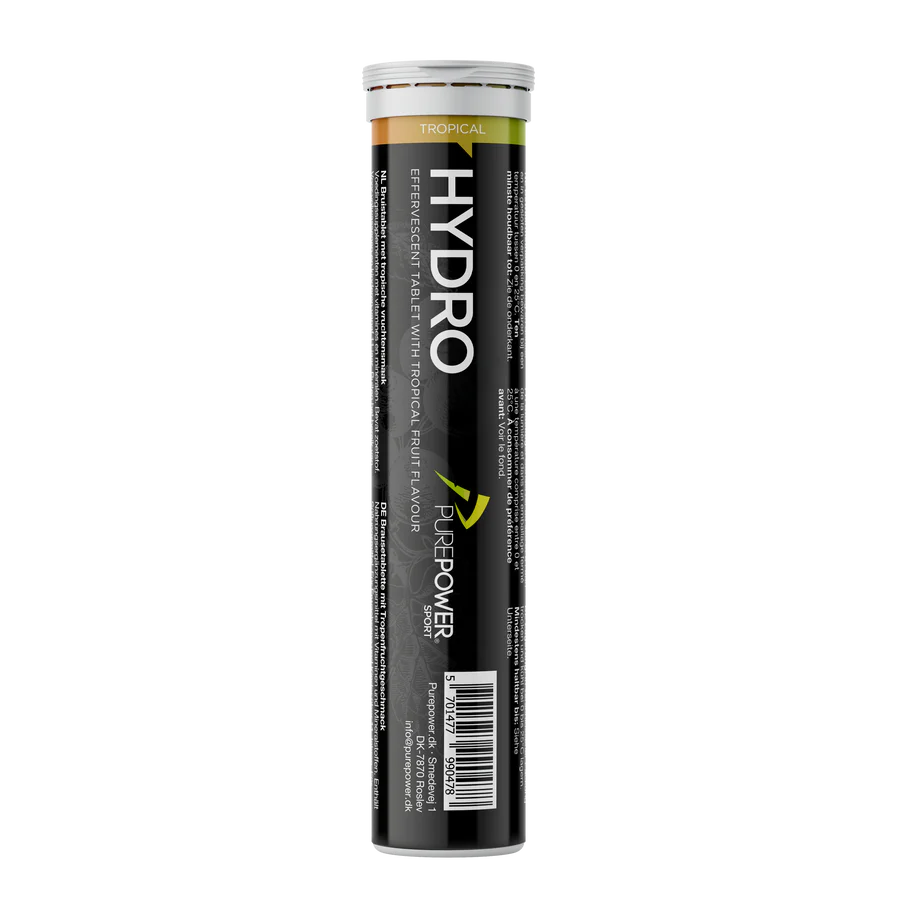 Purepower Hydrotabs Elektrolytter - Tropisk Smag 20 Tabletter