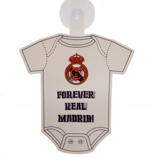 Real Madrid FC Baby On Board Skilt - Sikkerhed med Stil